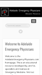 Mobile Screenshot of adelaideemergencyphysicians.com